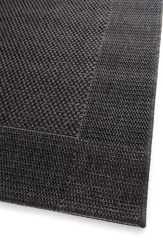 Black Outdoor Verandah Rug