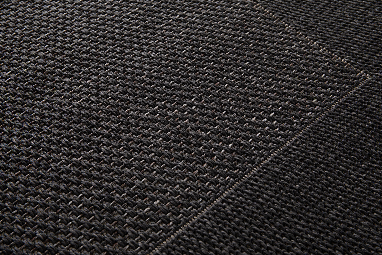 Black Outdoor Verandah Rug