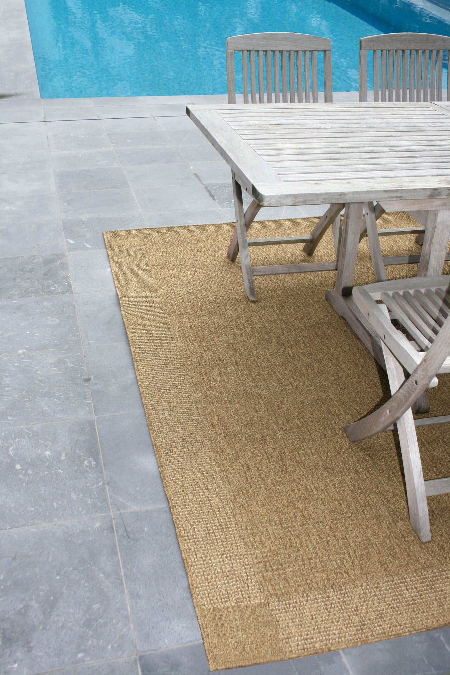 Beige Sand Outdoor Verandah Rug