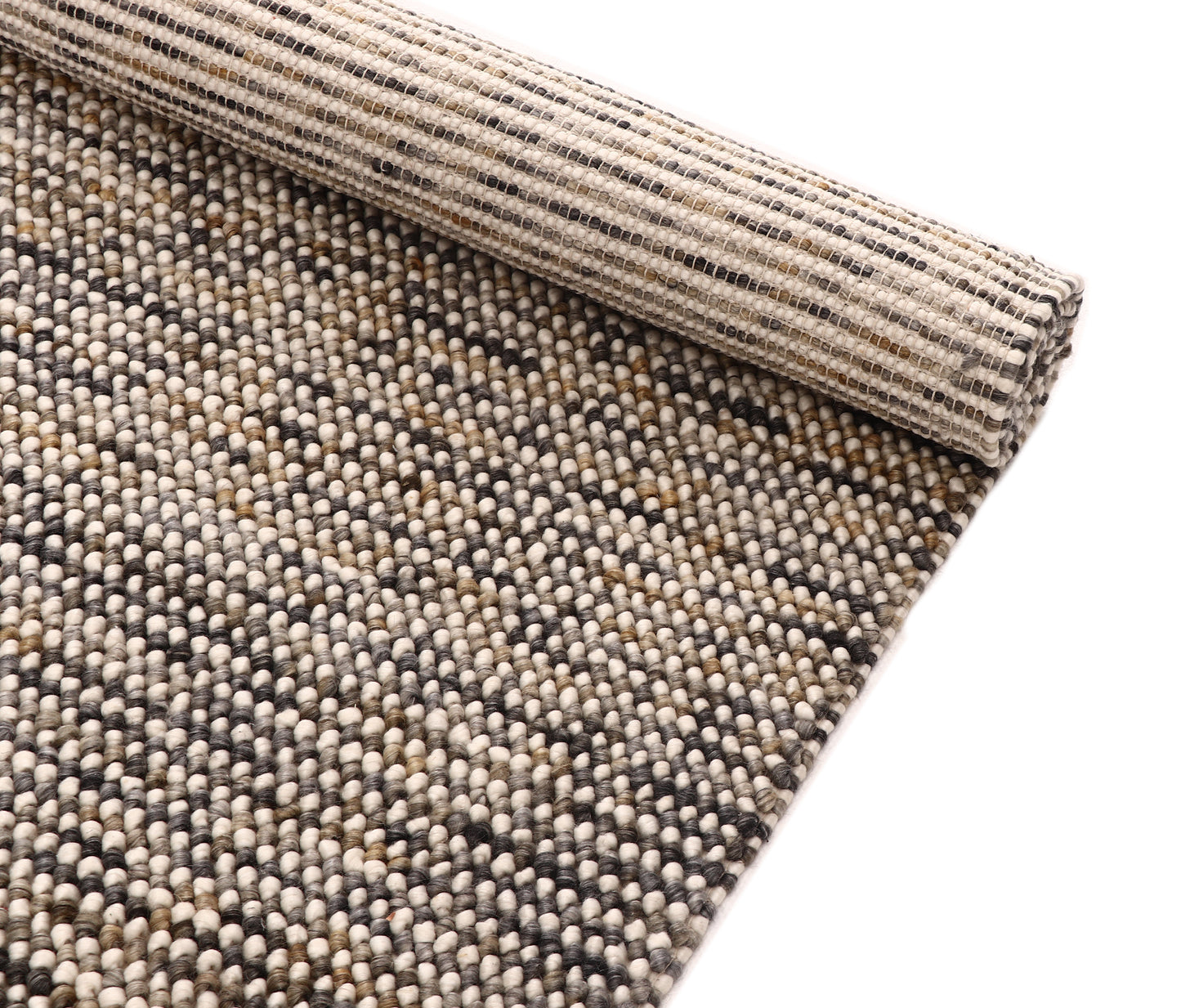 Pebble premium quality NZ Wool rugs with Viscose