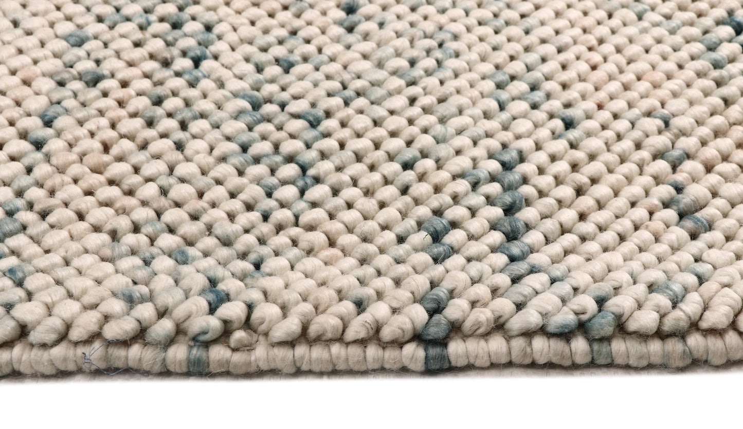 Pebble premium quality NZ Wool rugs with Viscose