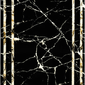 Astoria Exquisite Black Broken Marble Design Rug