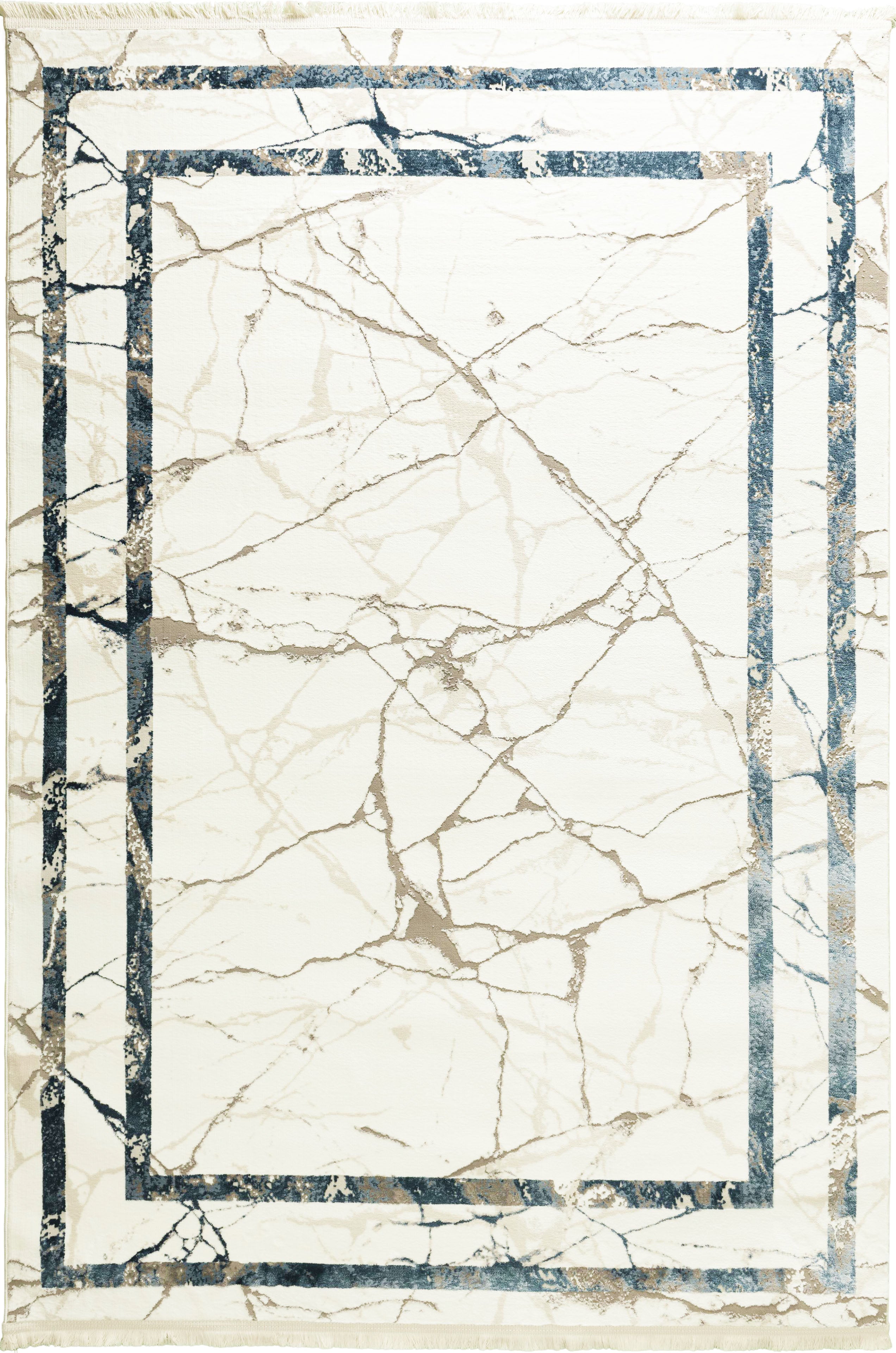 Astoria Exquisite White Broken Marble Design Rug