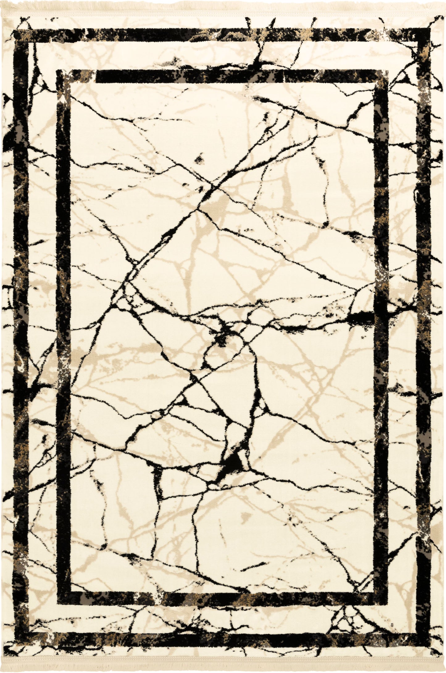 Astoria Exquisite Black & Pink Shaded Marble Design Rug