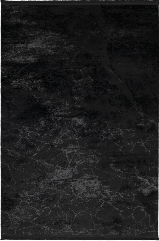 Black Marble Turkish Rug