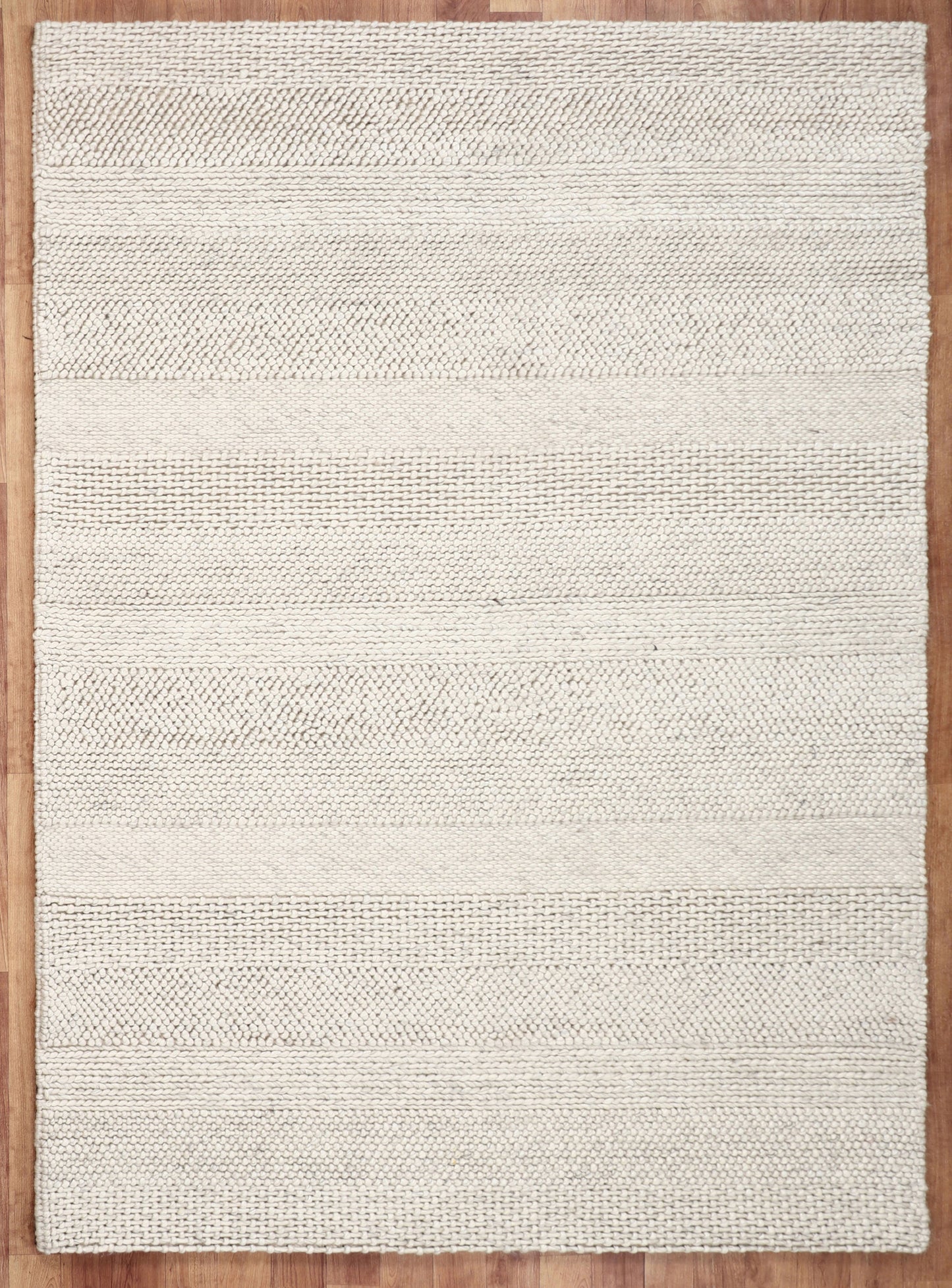 BOALT STRIPED Woolen Braided premium quality NZ wool rugs blended with viscose