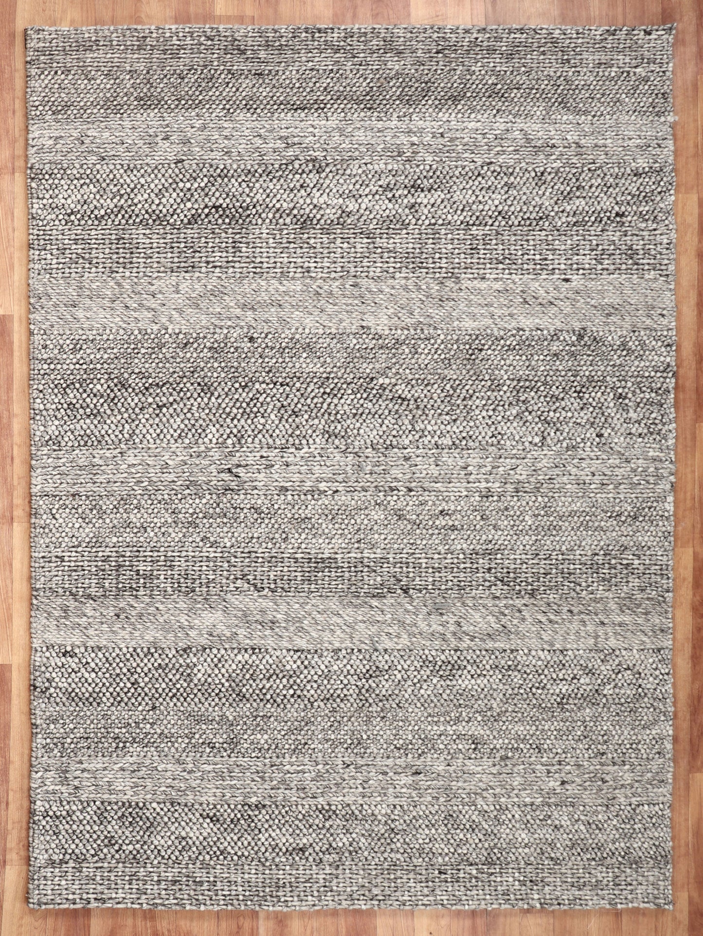 BOALT STRIPED Woolen Braided premium quality NZ wool rugs blended with viscose