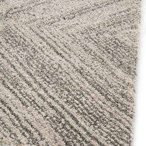 Cumulus low Pile Shaggy rug Siver Grey Geometrical - 50811-768