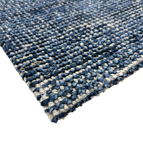 Encanto Flat Weave Natural Rug - Blue_2