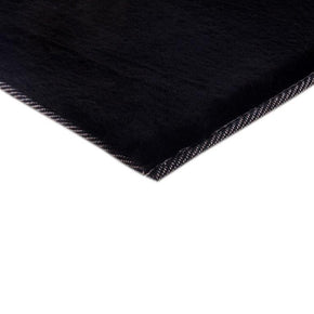 Black Pony Super Soft Shaggy low Pile Shaggy Rug - PON-BLK-180x270_2