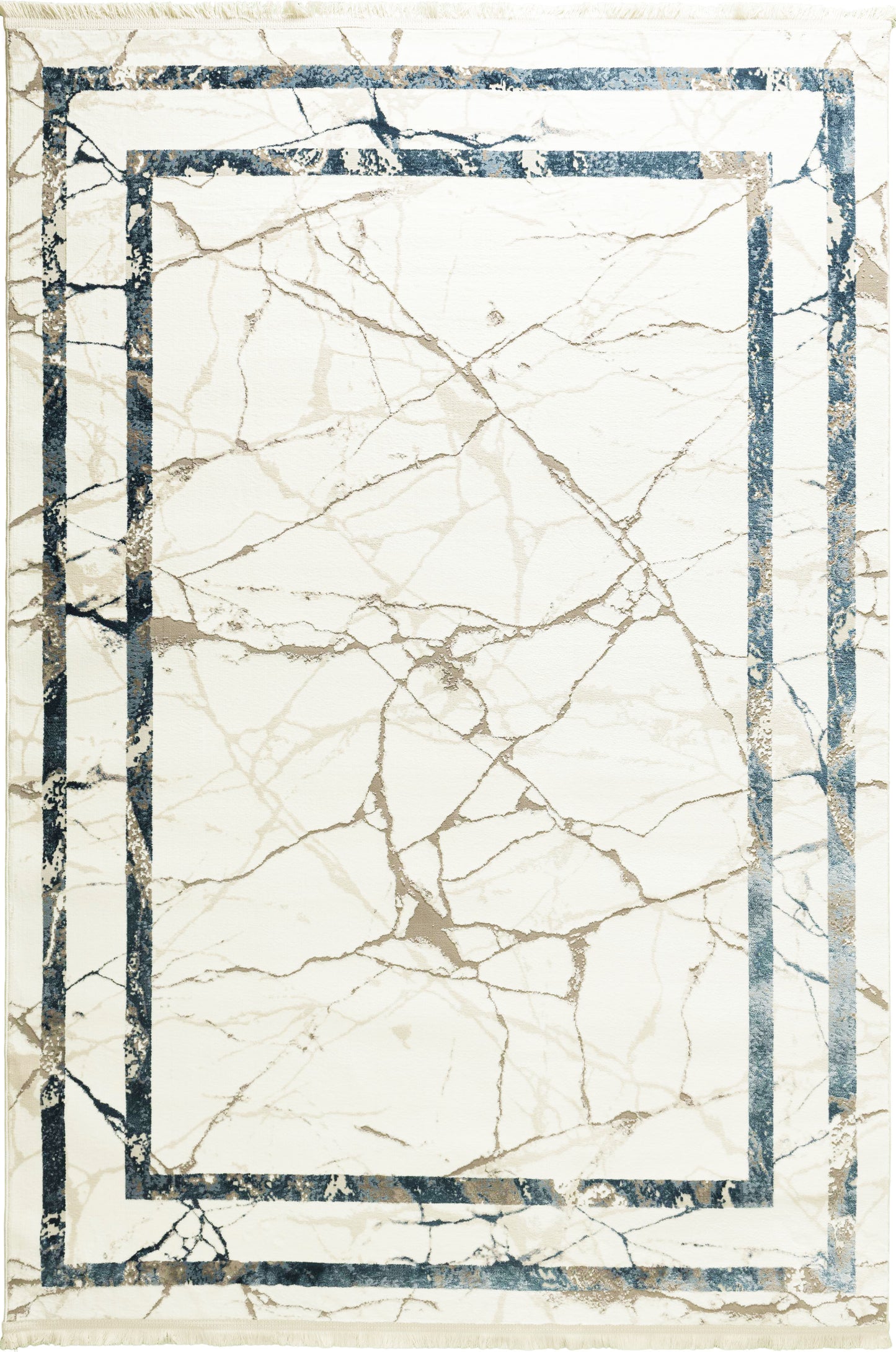Astoria Exquisite White Broken Marble Design Rug