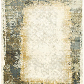 Extreme Green and Brown Rug - 7711MH