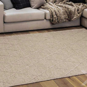 beni Braided premium quality wool rugs - Beige_Main